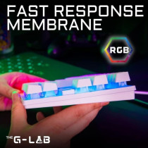 Clavier Gamer - The G-Lab - KEYZ CAESIUM TKL - RGB - Filaire - 100% Pe