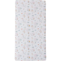 Matelas nomade Balloons - 120 x 60 x 4 cm - Blanc - TINEO