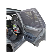 Pare soleil Voiture Bébé - 2 Housses Chaussettes - Ombrage 80% - Pro