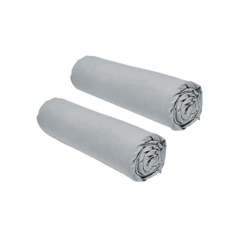 Lot de 2 draps housses TODAY Essential - 140 x 190 cm - 2 personnes -