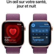 Apple Watch Series 10 GPS - 46mm - Boîtier Rose Gold Aluminium - Brac