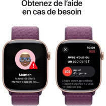 Apple Watch Series 10 GPS - 46mm - Boîtier Rose Gold Aluminium - Brac