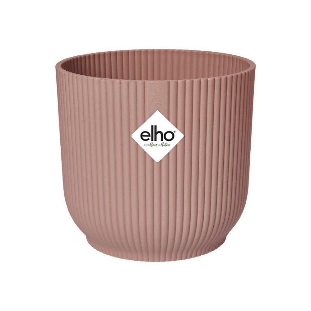 Pot De Fleurs Rond VIBES - Plastique - Ø22 - Rose poudré Pot De Fleurs Rond VIBES - Plastique - Ø22 - Rose poudré