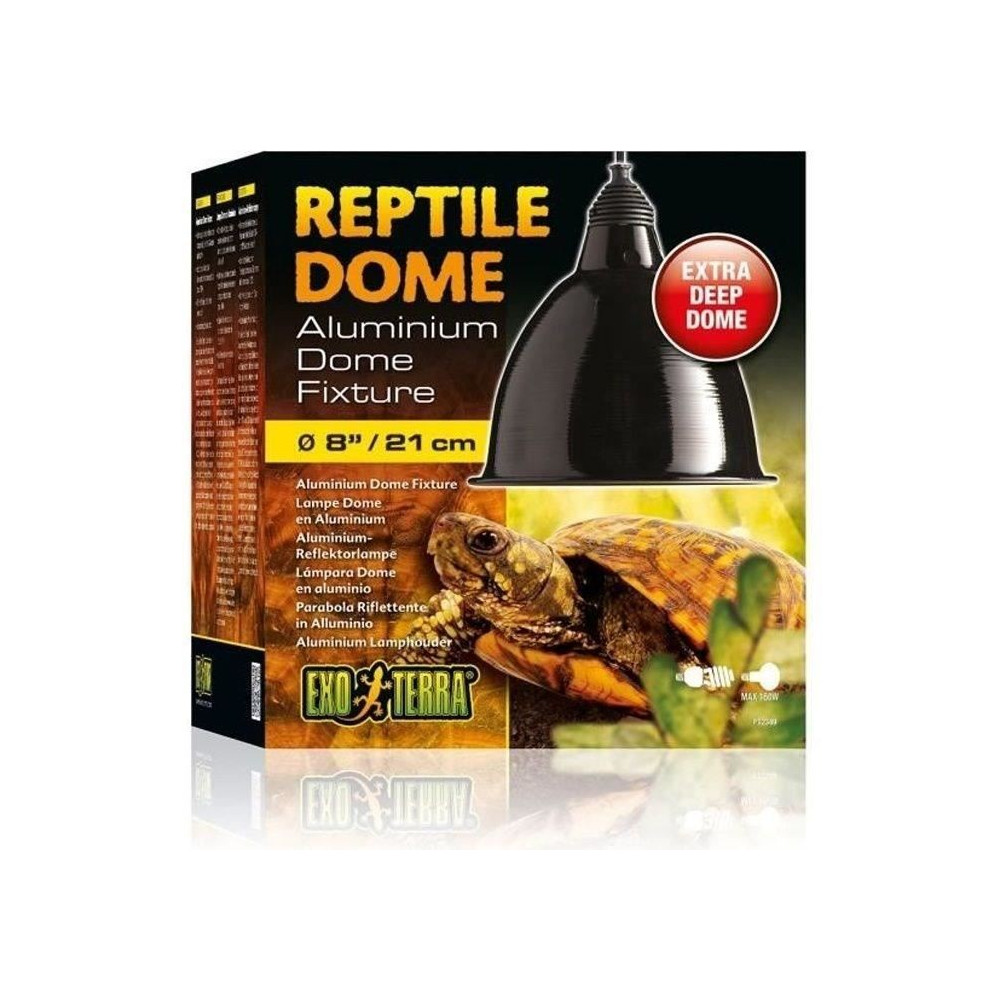 Exoterra Dome Fixture Eclairage en aluminium pour Reptile/Amphibien Ta