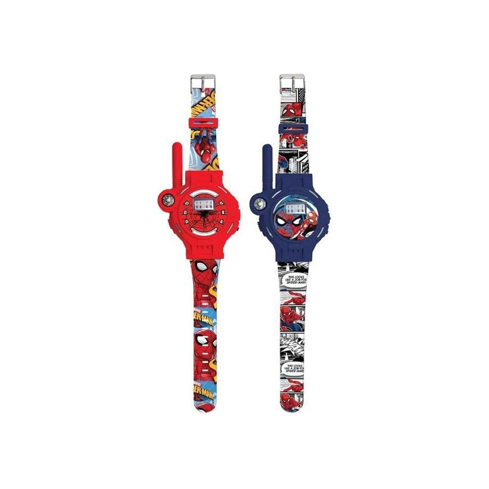 Montre 2 en 1 Walkie-Talkie SpiderMan 200m - LEXIBOOK - Rouge - Pour E