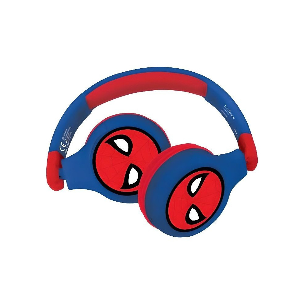 SPIDER-MAN - Casque 2 en 1 Bluetooth - Filaire confortable et pliable