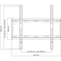 ONE FOR ALL WM2411 - Support mural TV Support plat pour écran 32-65''