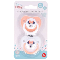 Lot de 2 sucettes anatomique Minnie Disney +6mois