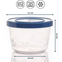 5 Boîtes de conservation 250ml