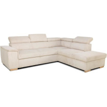 Canapé d'angle convertible réversible 5 places DAYTONA - Velours cô