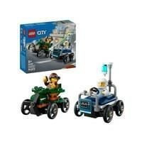 LEGO City 60459 Pack de bolides de course : avion contre lit d'hôpita