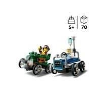 LEGO City 60459 Pack de bolides de course : avion contre lit d'hôpita