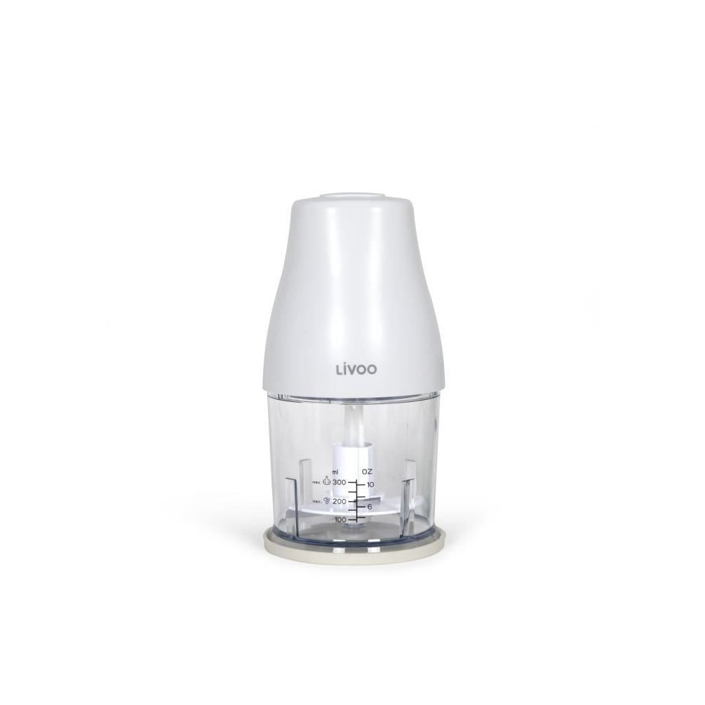 Hachoir - LIVOO - 300 ml - 400 W - 1 vitesse et fonction turbo - 2 lam