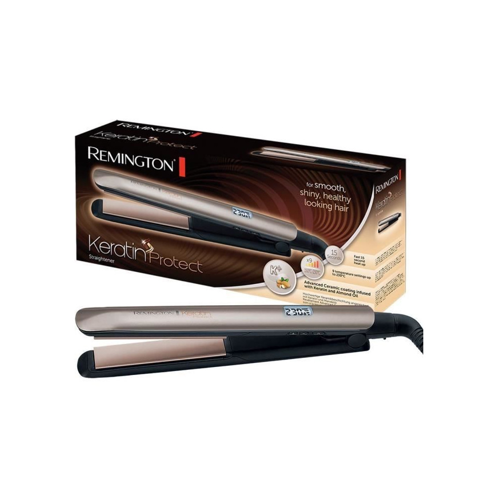 Remington S8540 Fer a lisser, Lisseur Keratin Protect, Plaques Flottan