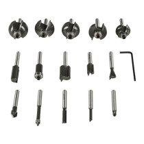 RYOBI - Coffret 15 fraises panachées queue diam. 6 mm + clé pour dé