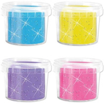 Pâte a modeler Feel good - Scintillant (4x90gr) - SES CREATIVE