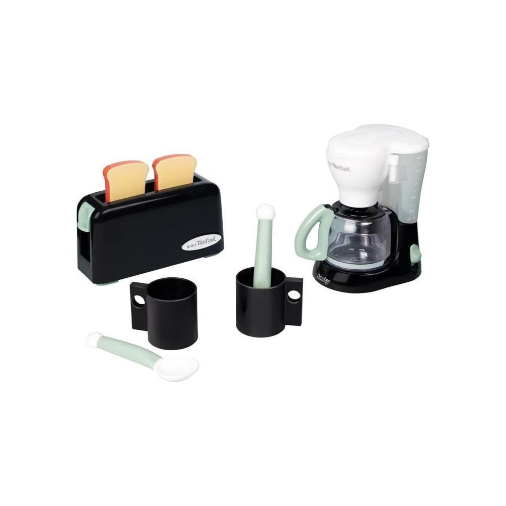 Set petit déjeuner Tefal - Smoby - Grille pain + cafetiere + tasses e