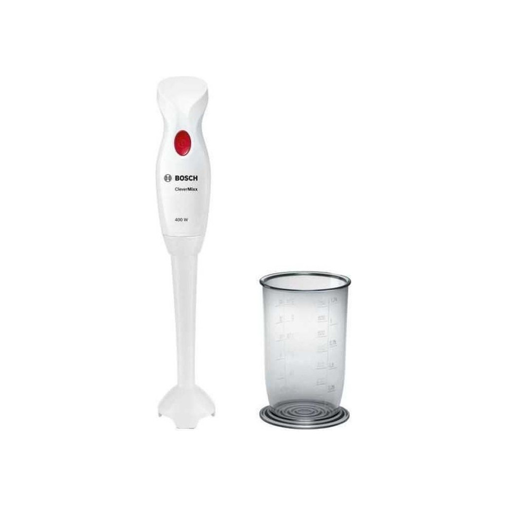 Mixeur plongeant BOSCH MSM14100 CLEVERMIXX - 400W, 1 vitesse, pied pla