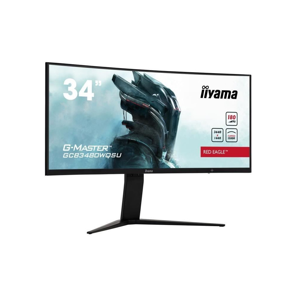 Ecran PC incurvé - IIYAMA - GCB3480WQSU-B1 - 34 VA UWQHD 3440 x 1440