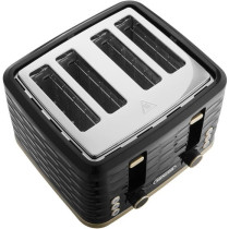 Grille-pain - SENCOR - STS 7551BK - 1600 W - 4 fentes - Noir / or