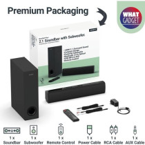 MAJORITY BOWFELL PLUS - Barre de son 2.1 - Bluetooth, USB, Optique et