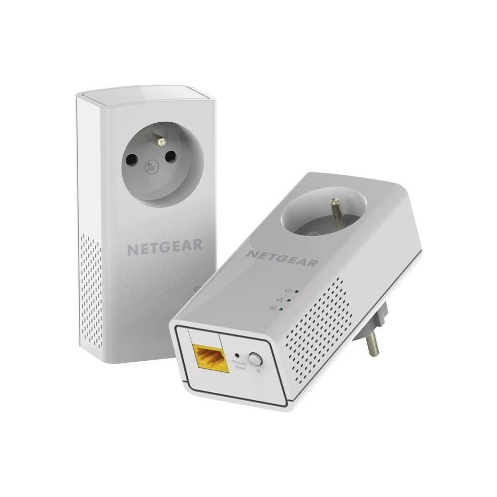 NETGEAR PLP1000 Pack de 2 prises CPL 1000 Mbps avec Prise filtrée et