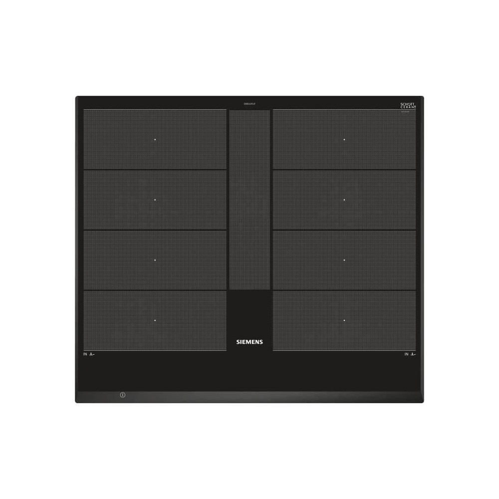 Table induction 60cm - SIEMENS - 4-foyers - 59,2 x 52,2 cm - Noir - IQ