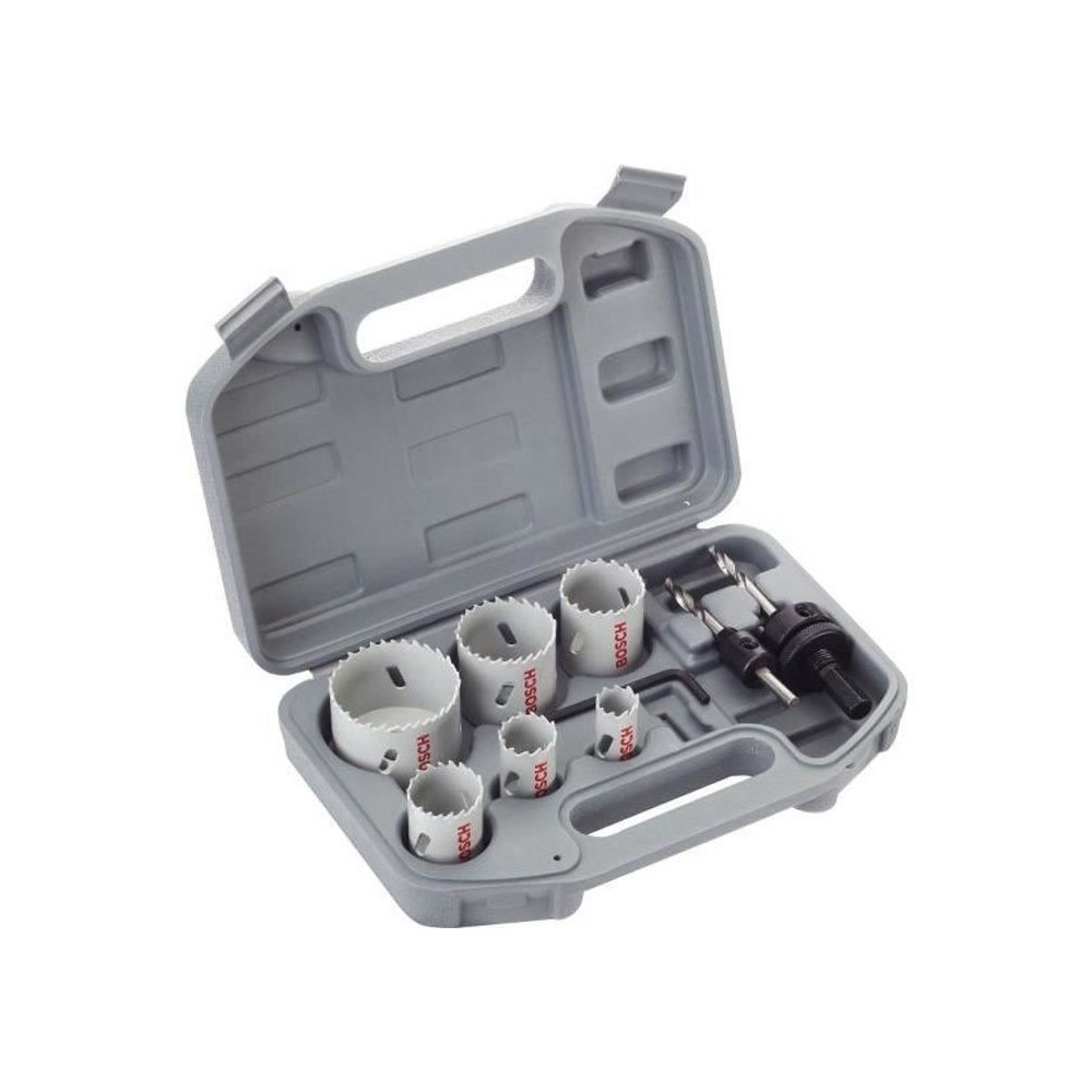 Coffret de 9 pieces de scies trépans bimétal HSS pour électricien -