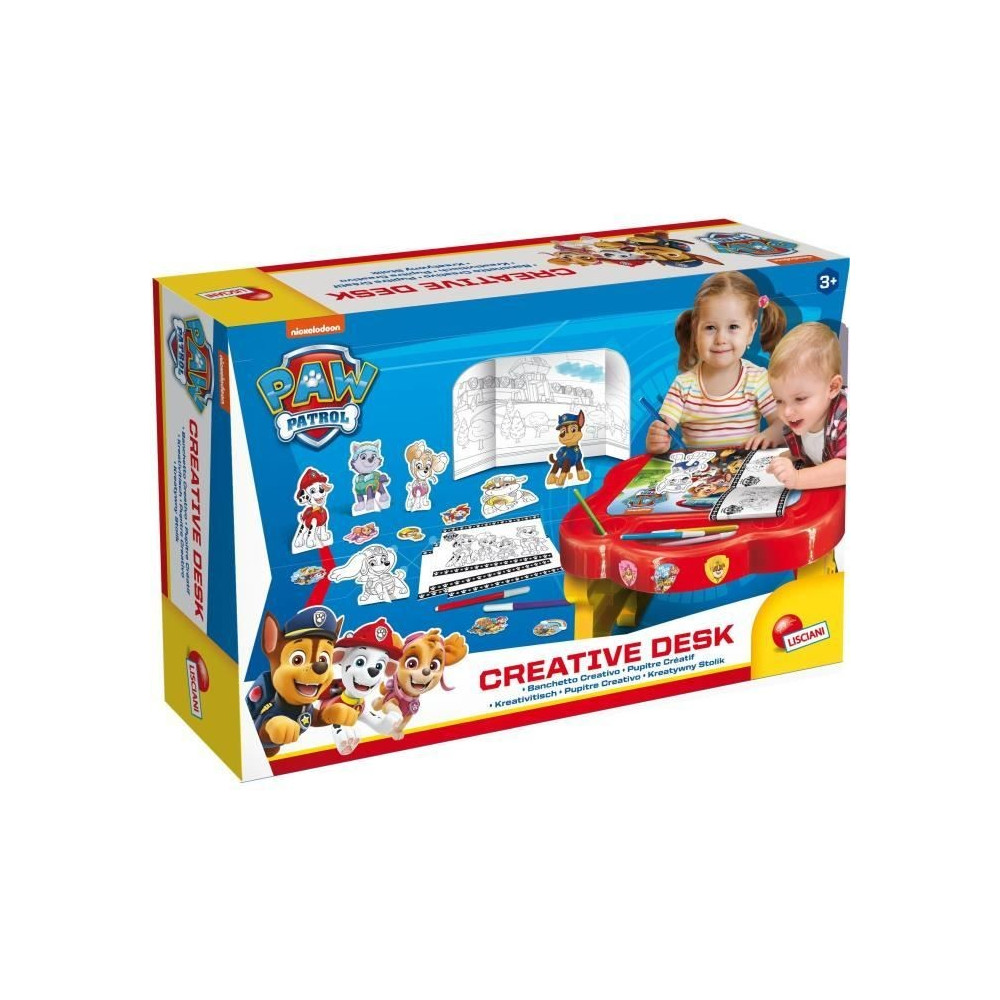 Pupitre créatif - Paw Patrol - LISCIANI - Tableau a colorier et jouer