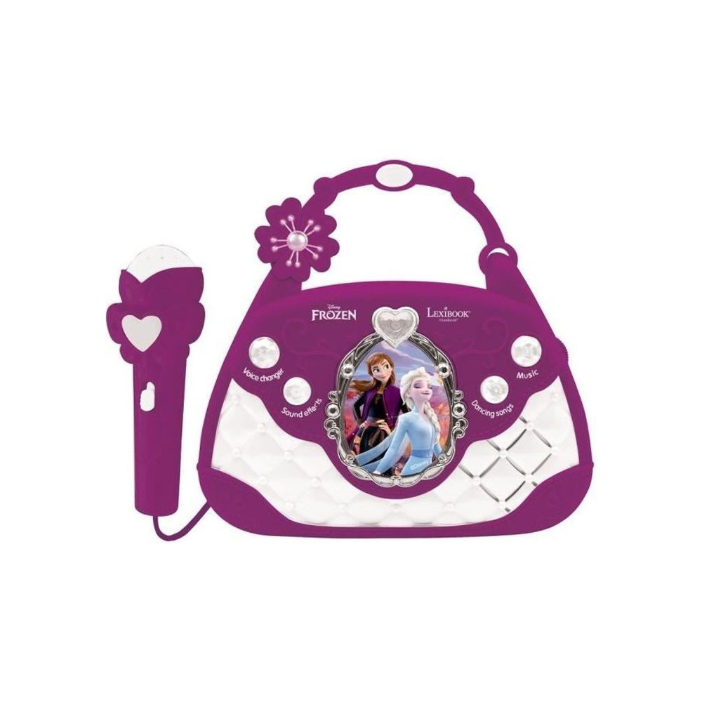 Sac a main enceinte musicale La Reine des Neiges avec microphone et ef
