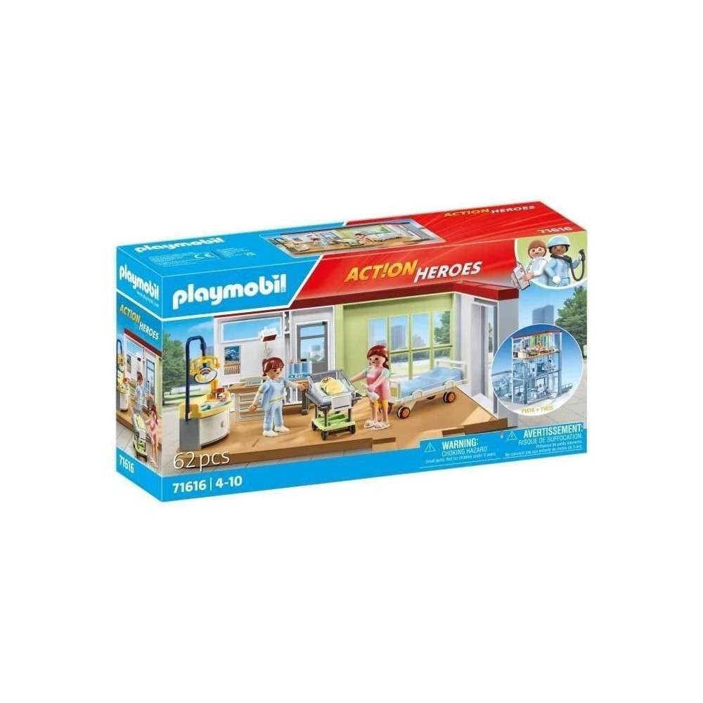 PLAYMOBIL - 71616 - Chambre de maternité PLAYMOBIL - 71616 - Chambre de maternité