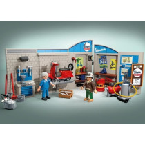 PLAYMOBIL 71620 Vespa Garage, Style rétro, années 60, 88 pieces, Adu