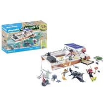 PLAYMOBIL 71623 Bateau de surveillance des récifs coralliens, 67 piec