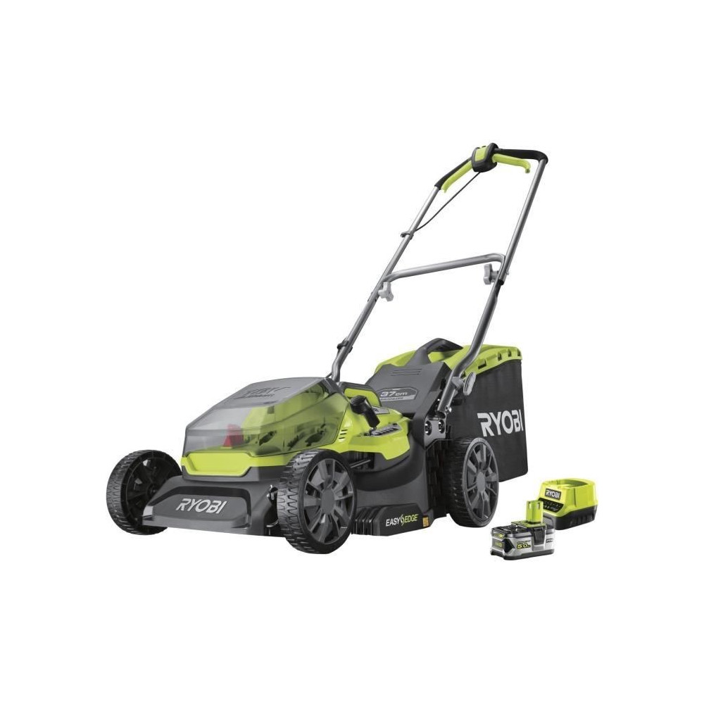 RYOBI - Tondeuse poussée 18V ONE+ - Brushless - Ø coupe 37 cm - rama