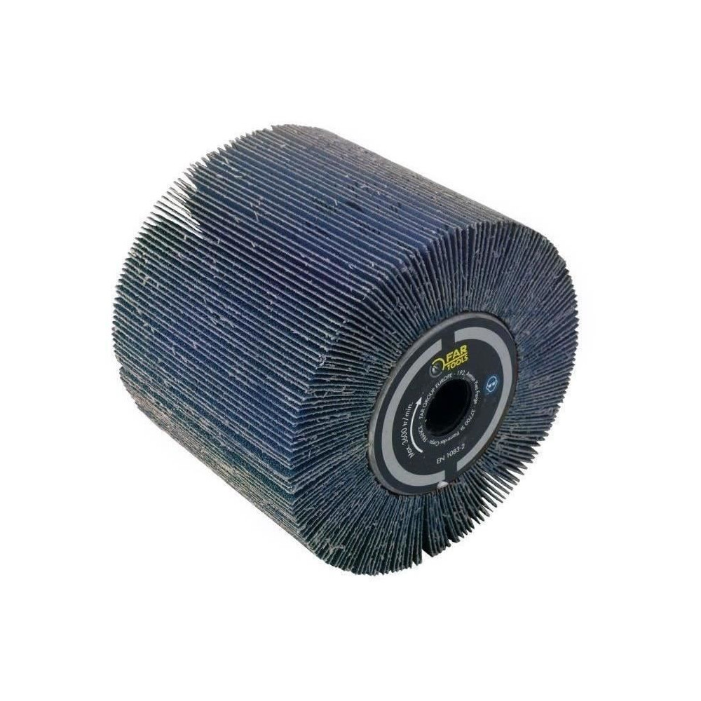 Brosse a lamelles abrasives - FARTOOLS - A120 Ø120mm/L100mm - Oxyde d