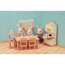 Figurines miniatures - SYLVANIAN FAMILIES - La salle a manger - Set co