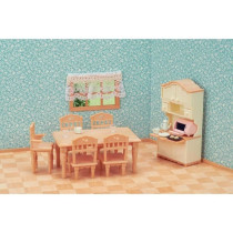 Figurines miniatures - SYLVANIAN FAMILIES - La salle a manger - Set co