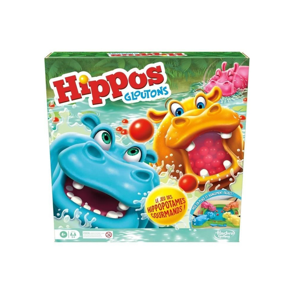 Hippos gloutons, jeu de société enfant, jeu de plateau, des 4 ans, p