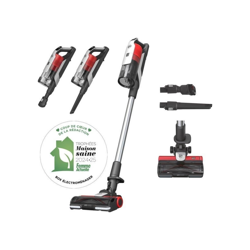 Aspirateur Balai sans fil - HOOVER - HF910H - 65 AW - 86 dBA - Ecran L