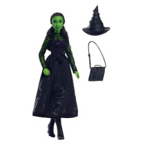 Mattel-Wicked-Poupée Elphaba avec accessoires et habillages amovibles