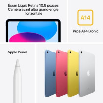 APPLE iPad (2024) - 10.9'' - WiFi - 256 Go - Argent