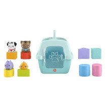 Fisher-Price-Trieur Caisse de Transport d'Animaux-Trieur 8 blocs HTW9
