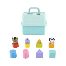 Fisher-Price-Trieur Caisse de Transport d'Animaux-Trieur 8 blocs HTW9