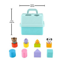 Fisher-Price-Trieur Caisse de Transport d'Animaux-Trieur 8 blocs HTW9