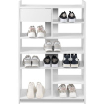 Meuble a chaussures - MÜNSTER - Blanc - 12 paires de chaussures - 71,