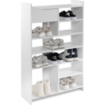Meuble a chaussures - MÜNSTER - Blanc - 12 paires de chaussures - 71,