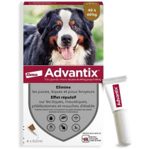 ADVANTIX 4 antiparasitic pipettes - For very large dog from 40 to 60 k