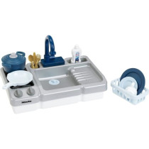 Sink Toy - KLEIN - Miele Kitchen Sink with Working Faucet and Accessor