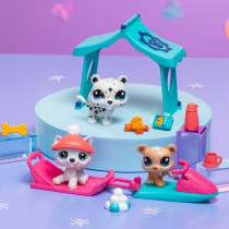 Pack a theme 3 Pets - BANDAI - Littlest Pet Shop Snow - Animals and ac