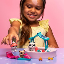 Pack a theme 3 Pets - BANDAI - Littlest Pet Shop Snow - Animals and ac